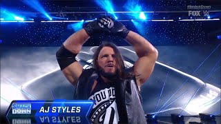 AJ Styles New Theme Song Entrance  WWE SmackDown April 12 2024 [upl. by Ylrak]