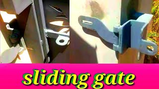 Simple sliding main gate design and lock ideas [upl. by Imogene]