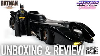 Batman 1989 Batmobile JazzInc 16 Scale Vehicle Unboxing amp Review [upl. by Harhay]