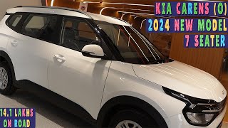 kia carens prestige optional 2024 model features review [upl. by Sybley]