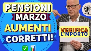 PENSIONI 👉 TABELLA AUMENTI MARZO RIFORMA IRPEF 🧮 VERIFICA L’IMPORTO CORRETTO ✅ [upl. by Vedi706]