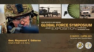 AUSA Global Force Symposium 2015  Gen Ray Odierno [upl. by Clough]