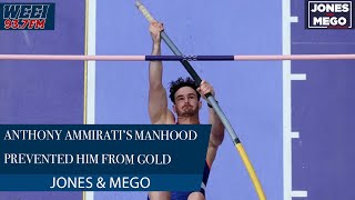 Pole Vaulter Anthony Ammirati’s Eliminated From 2024 Olympics games due to his junk  Jones amp Mego [upl. by Langan]