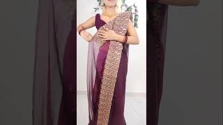 broad border jimmy choo saree stylesareedrapings drapingsaree fashion [upl. by Gunner]