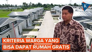 Kriteria Warga yang Bisa Dapat Rumah Gratis menurut Menteri PKP Maruarar Sirait [upl. by Ecnarretal]