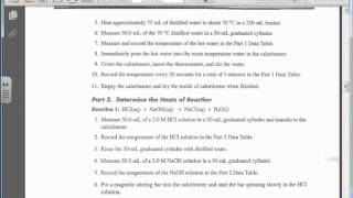 Thermodynamics Enthalpy of Reaction and Hesss Law Video Instructions [upl. by Snevets]