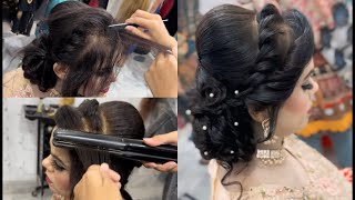 Short Hair Hairstyle For Wedding Jura Hairstyle Short Hair Hairstylebyhoorainsalon hairstyle [upl. by Aiciruam]