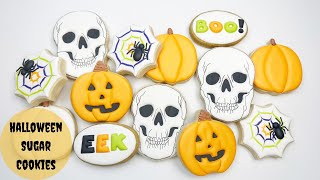 How To Decorate Halloween Sugar Cookies [upl. by Airdni683]