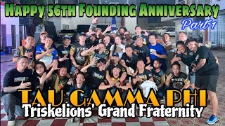 Happy 56th Founding Anniversary Tau Gamma Phi  Triskelions Grand Fraternity 10042024  Part 1 [upl. by Gillespie]