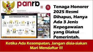 Tenaga Honorer 2025 Resmi Dihapus  Hanya 3 Jenis Kepegawaian yang Diakui Pemerintah kangedibae [upl. by Norvil]