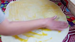 SOMSA PISHIRISHUY SHAROITIDA SOMSA TAYYORLASH youtube fyp food deliciious cooking recipe [upl. by Aicitel]