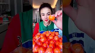 asmr eating Jelly candy orange color [upl. by Harahs374]