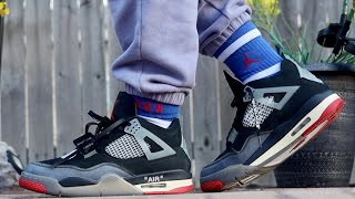 Air Jordan 4 OFF White Sail ALT Review [upl. by Elockin]