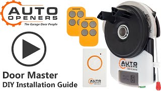 How to install a DOOR MASTER Auto Openers Garage Door Opener Installation Video [upl. by Kitrak497]