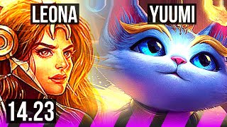 LEONA amp KogMaw vs YUUMI amp Lucian SUP  KR Diamond  1423 [upl. by Ayet341]