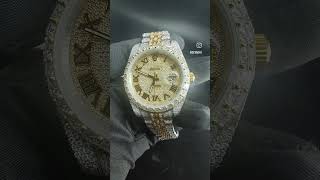 Diamond pave iced out Rolex date just by zevadhi [upl. by Leimad]