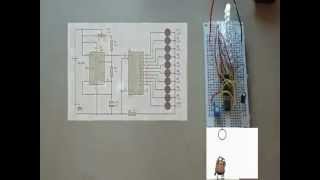 Chenillard 10 led ne 555  cd 4017  بالعربية وبالتفصيل الممل [upl. by Aurthur]