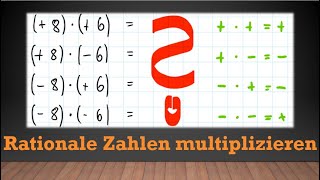 Rationale Zahlen und ganze Zahlen multiplizieren  Mathe einfach erklärt [upl. by Alyaj]