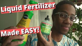 Liquid Fertilizer  How to fertilize your houseplants [upl. by Lynnworth91]