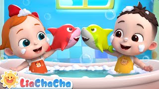 NEW Ten Little Baby Sharks  Number Song  Baby Shark  Kid Songs amp Nursery Rhymes  LiaChaCha [upl. by Leahsim568]