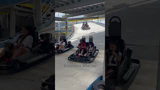 KART RACING in Florida FunSpotAmericaThemeParks Kissimmee Florida [upl. by Adnohryt]