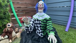 👻Lowe’s Halloween Pneumatic Clown Reacher  Demo🎃 [upl. by Meeki]