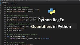 Regex in Python  Quantifiers in Python Regex Python Tutorial for Beginners in Hindi [upl. by Aihtnyc]