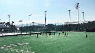 경남fc u15 vs 아사쿠라fc u15  gyeongnam fc u15 vs asakura fc u15  first harf [upl. by Meggy448]