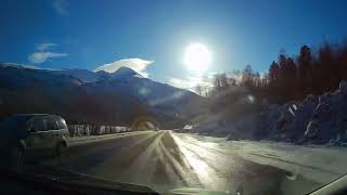 Driving from Bardufoss Norway to Abisko Sweden in march 2024 [upl. by Marlee57]