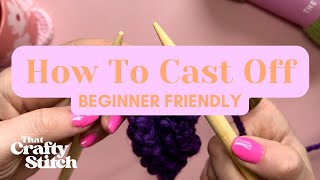 How To Cast Off  Beginner Friendly  English Style [upl. by Finley]