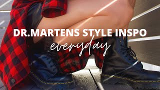 10 Basic Everyday Outfits to Wear with your Dr Martens fall  how to edge up your style docs [upl. by Hsejar]