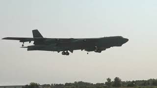 B52 Stratofortress EPIC Arrival At Airshow London SKYDRIVE 2024 [upl. by Yentrac]