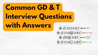 Common GD amp T Interview Questions with Answers  Geometric Dimensioning and Tolerancing [upl. by Yttap]