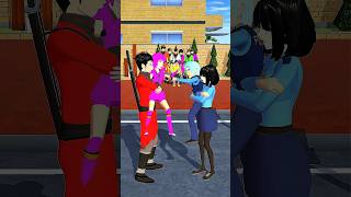 Policeman👮‍♂️and Ninjas🥷Fight sakuraschoolsimulator sakura sakuraofficial shorts youtubeshorts [upl. by Paolo]