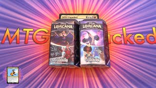 Disney Lorcana Rise of the Floodborn Starter Decks Opening [upl. by Wren]