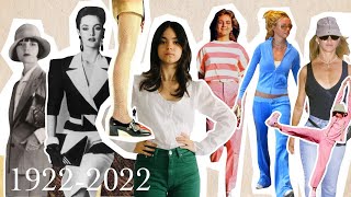 100 Years of Fashion Trends  1922  2022 [upl. by Aerdnahs]