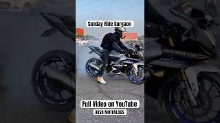 R15 Burnout Sunday Ride rider gurgaon r15v4 burnoutbikes ridesafe gurgaonvlog [upl. by Friedman]