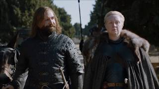 Game of Thrones  7x07  Brienne and Sandor talk about Arya [upl. by Silvano]