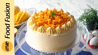 Mango Cake Recipe By Food Fusion [upl. by Eitac]