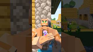 Villager drinks GIGA CHAD Secret POTION👹 Minecraft shorts [upl. by Leif925]