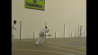 ARBELOA  MENDIZABAL vs INSAUSTI  TXIKI Salamanca · 1992 Paleta cuero [upl. by Analle]