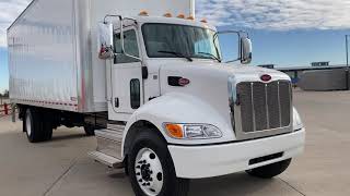 Actually FOR SALE as of 112321 NONCDL 2022 Peterbilt 337 26 Van body wLiftgate 9706913877 [upl. by Eesac]