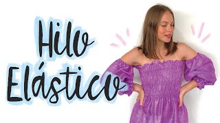 Como usar hilo elástico en la maquina de coser  VESTIDO CON HILO ELASTICO [upl. by Haroppiz]