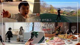 Eng Sub 비전힐스 CC 해신탕  빼빼로 데이 돌잔치 돌준맘  돔페리뇽 샴페인 영덕대게 방어회 [upl. by Scales]