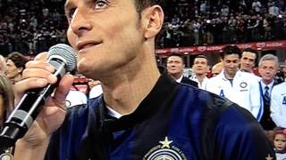 Addio al calcio di Javier Zanetti HD [upl. by Carolynne]