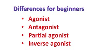 Agonist vs Antagonist vs Partial agonist vs Inverse Agonist for beginnersBiologyLectures [upl. by Flemming]