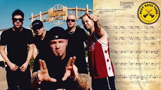 Counterfeit by Limp Bizkit  Bass TABs BASS BOOSTED  SCORE PDF Sam Rivers [upl. by Nhabois]