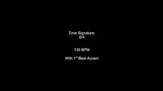 Metronome 64 130BPM w 1st Beat Accent [upl. by Noffihc]