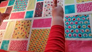 Patchwork and quilting  sashed disappearing 9 patch tutorial by Karen Strachan [upl. by Ilellan]