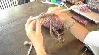 Knitting How To Cast On and Plain Knit Stitch [upl. by Nerrol]